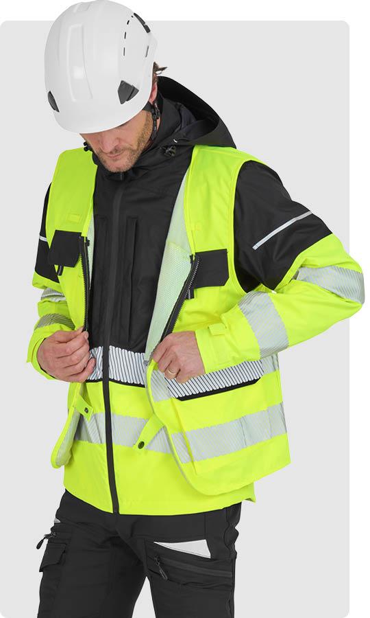Bunda do dažďa Ultimate Modular Hi-Vis