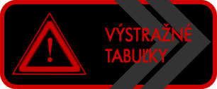 výstražné tabuľky