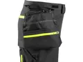 Kalhoty CXS NAOS HV pánské, černo-žlutá Hi-Vis, reflexní pruhy