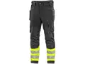 Kalhoty CXS NAOS HV pánské, černo-žlutá Hi-Vis, reflexní pruhy