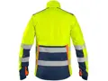 Bunda CXS BENSON, výstražná, softshell, pánska, žlto-modrá