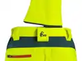 Nohavice CXS BEDFORD, výstražné, pánske, softshell, žlto-petrolová