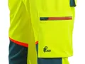 Nohavice CXS BEDFORD, výstražné, pánske, softshell, žlto-petrolová