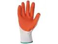 Potiahnuté rukavice CXS BLANCHE, bielo-oranžové
