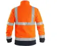 BUNDA CXS PRESTON, VÝSTRAŽNÁ, FLEECE, oranžová - MODRÁ