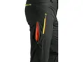 KALHOTY CXS AKRON, SOFTSHELL, ČIERNE S HV ŽLTO/ORANŽOVÝMI DOPLNKAMI