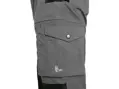 KALHOTY CXS STRETCH, 170-176CM, skrátená veľkosť PÁNSKA, ŠEDO - ČIERNE