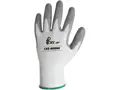 Potiahnuté rukavice ABRAK, bielo-šedé