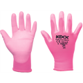 PRETTY PINK  rukavice nylon PU dlaň