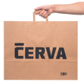 CERVA papierová taška prírodná 54x14x44