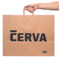 CERVA papierová taška prírodná 54x14x44
