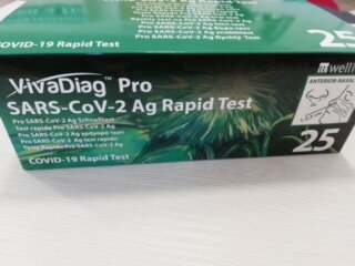 SKLADOM!!! Antigénové testy AG testy – VivaDiag  1BAL/25ks- treba objednať celé balenie 25ks