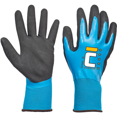 TETRAX rukavice nylon. latex.