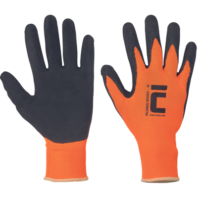 PALAWAN ORANGE rukavice nylon/latex