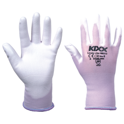 LOVELY LILAC rukavice nylon PU dlaň