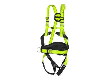 Bezpečnostný postroj P-50, čierno-žltý (Hi-vis), 