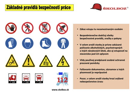 Základné pravidla bezpečnosti práce BOZP