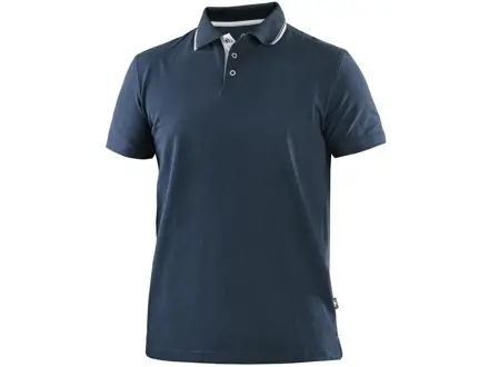 Polokošeľa CXS HENRY, pánske, krátky rukáv, modro-biela