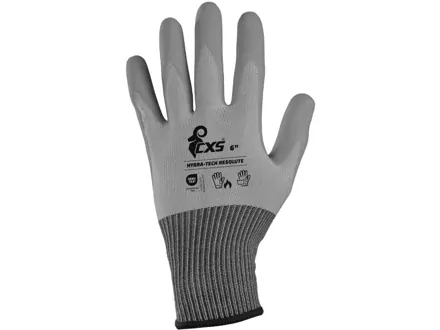 Rukavice CXS HYBRA-TECH RESOLUTE, máčaná v latexe s pieskovou úpravou, blister, 