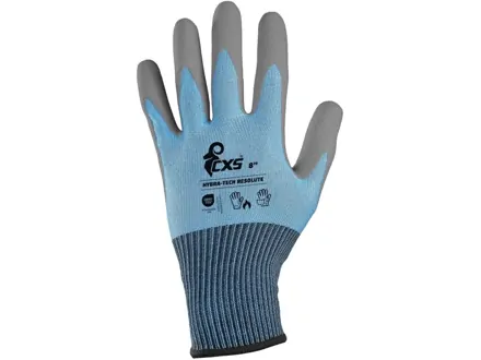 Rukavice CXS HYBRA-TECH RESOLUTE, máčaná v latexe s pieskovou úpravou, blister, 