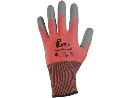 Rukavice CXS HYBRA-TECH RESOLUTE, máčaná v latexe s pieskovou úpravou, blister, 