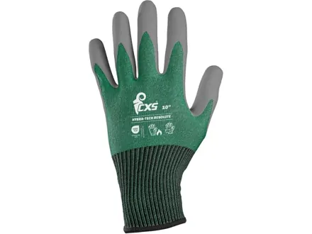 Rukavice CXS HYBRA-TECH RESOLUTE, máčaná v latexe s pieskovou úpravou, blister, 
