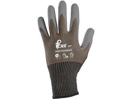 Rukavice CXS HYBRA-TECH RESOLUTE, máčaná v latexe s pieskovou úpravou, blister, 