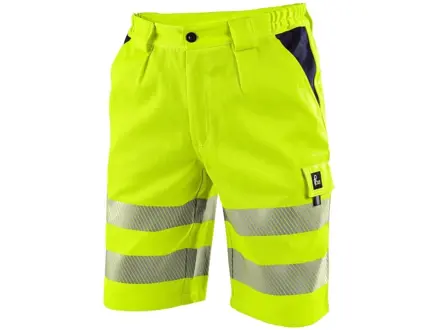 Kraťasy CXS NORWICH, výstražné, pánske, žlto-modré