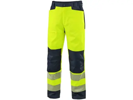 Nohavice CXS HALIFAX, pánske, výstražné so sieťovinou, žlto-modré, veľ. 46