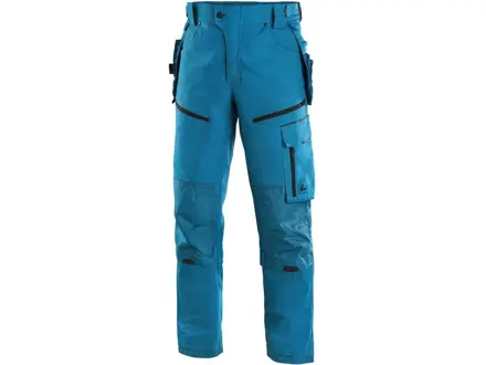 Nohavice CXS LEONIS, pánske, stredne modré s čiernymi doplnkami, veľ. 46