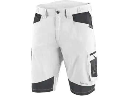 Kraťasy CXS SOLIS FLEX, pánske, bielo-sivé, 