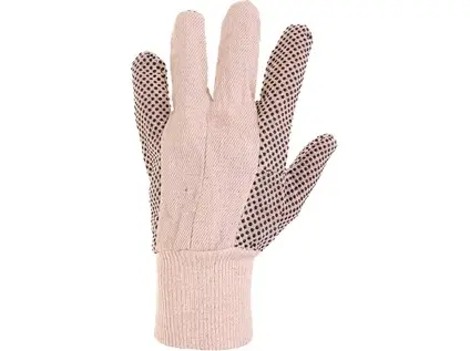 Rukavice CXS GABO, textilné s PVC terčíkmi, veľ. 10