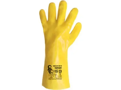 Rukavice CXS TEKPLAST, kyselinovzdorné