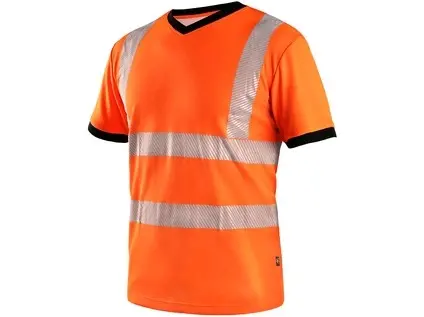 Tričko CXS RIPON, výstražné, pánske, oranžovo - čierne