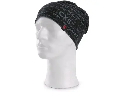 Čiapka CXS DARREN, potlač CXS logo, čierno-šedá