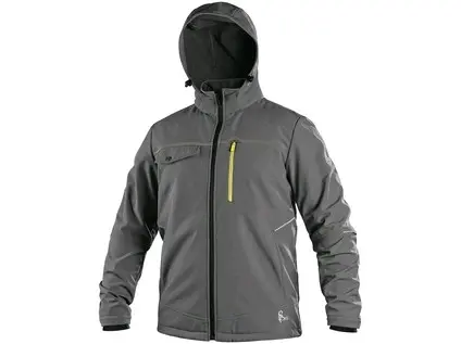 Bunda CXS STRETCH, pánska, softshell, šedá