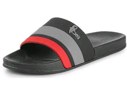 Bazénové šľapky CXS BALOS, čierno-sivé