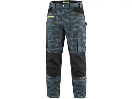 Pánske nohavice CXS STRETCH maskáčové modré