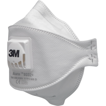3M 9332+ resp.FFP3 vent. Aura 10/BAL