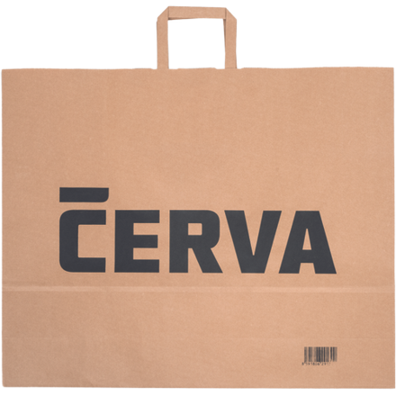 CERVA papierová taška prírodná 54x14x44
