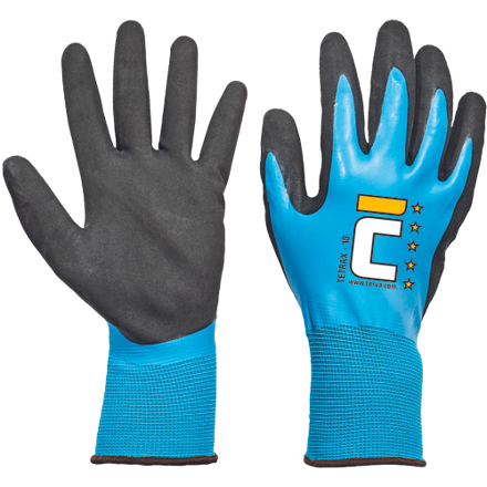 TETRAX rukavice nylon. latex.