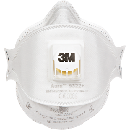 3M 9322+ resp.FFP2 vent. Aura 10/BAL