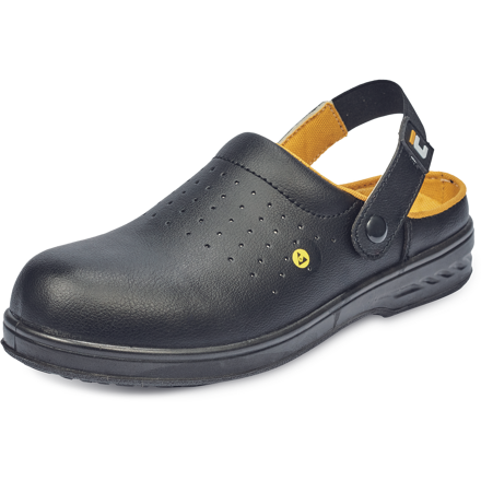 RAVEN BLK MF ESD SB SRC šľapky bezpečnostné