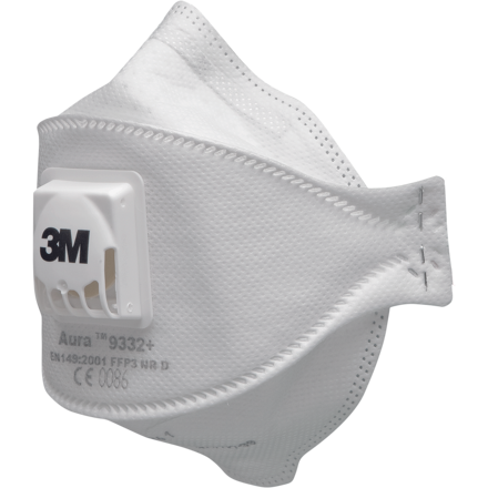 3M 9332+ Resp.FFP3 valve Aura BLK
