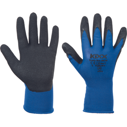 BEASTY BLUE rukavice nylon/latex dlaň