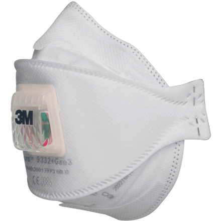 3M 9332+ GEN3 Aura Resp.FFP3 vent.10/BAL