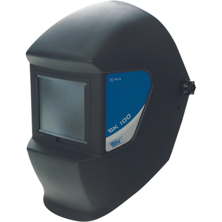 Zváračská kukla plastová+kríž+sklo+fólia