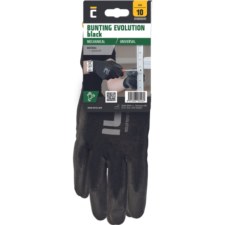 BUNTING EVO BLACK rukavice blister