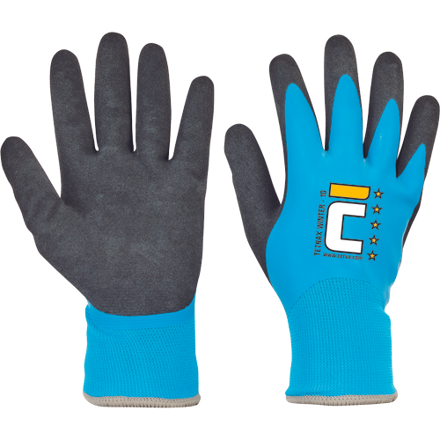 TETRAX WINTER rukavice nylon. latex.