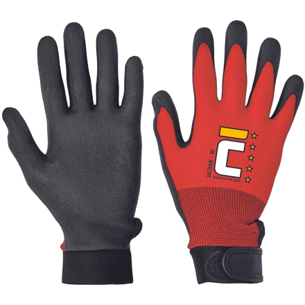 JACDAW ruk.čierno-červ.máč.nylon.